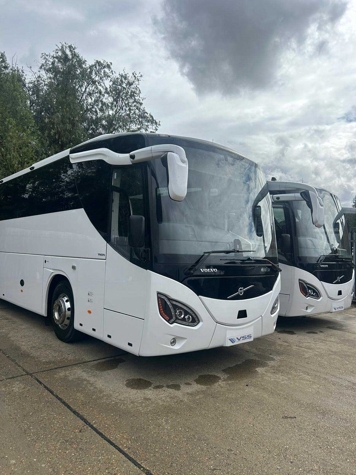 Vehicle Safety Solutions camera installation on a commercial coach